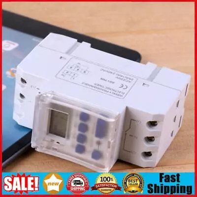 220VAC 16A Din Rail Digital Programmable Timer Switch Relay Timer Control  • $12.79