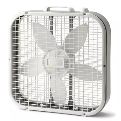 Lasko Cool Colors 20  Box Fan With 3-Speeds B20200 White • $20.99