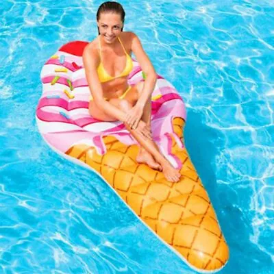 New Intex Inflatable Giant Lilo Swimming Pool Beach Novelty Ice Cream Float Mat • £24.99