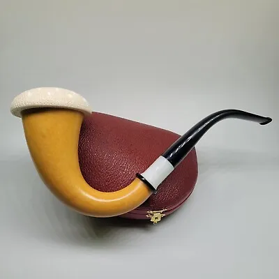 9mm Filtered Genuine Natural GOURD Calabash Meerschaum Pipe By CPW Calabash A225 • £339