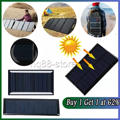 £3.44 • Buy DIY Mini Solar Polycrystalline Panel Small Cell Module Charger For Garden Lights