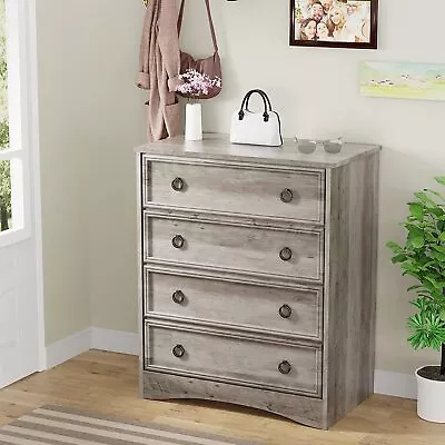 Large Chest Drawers 4 Drawer Dresser For Bedroom Furniture Storage Cabinet • $149.98