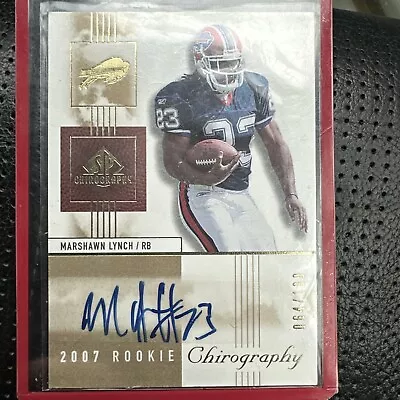 Marshawn Lynch 2007 Upper Deck Chirography Autographed Rookie Card  • $115