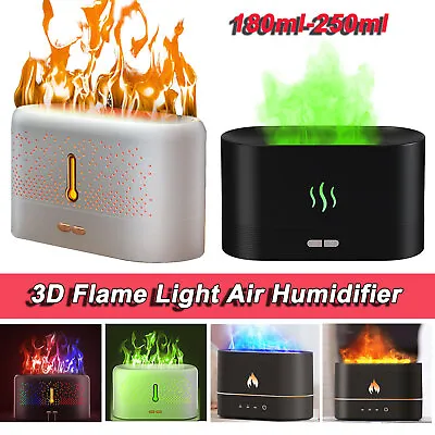 $15.99 • Buy USB Essential Oil Diffuser Flame Light Ultrasonic Aroma Mist Air Humidifier AU