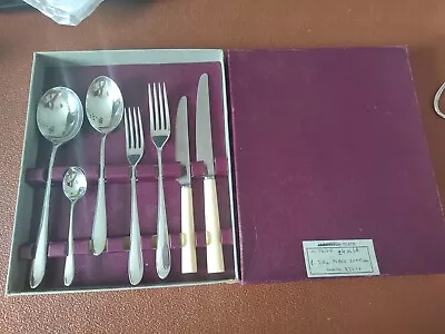 Vintage Silver Plated Walker & Hall 7 Piece Pride Pattern Place Setting Boxed #1 • £24.24