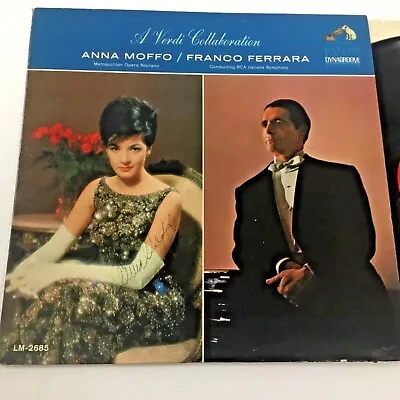 Anna Moffo Autographed Ink Signature Rca Red Seal “a Verdi Collaboration” Lh715 • $75