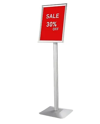 Sign Stand Pedestal Sign Holder Floor Stand Adjustable Heavy Duty Metal • $69.99