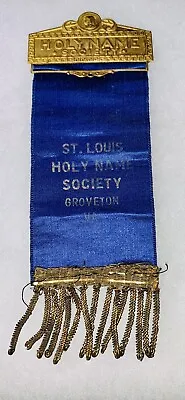 $14.99 • Buy Sacred Heart Holy Name Society Medal Ribbon Groveton VA NO Pin (1892)