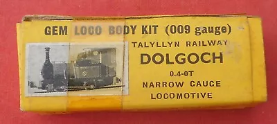 GEM H0e / 009 Scale  DOLGOCH Narrow Gauge Locomotive White Metal Body Kit Mint • £10