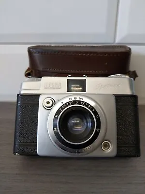 Vintage Ilford Sportsman 35mm Camera Dacora Lens 1:2.8 /45mm & Case *UNTESTED* • £8.95