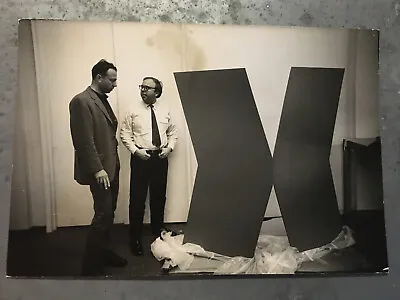 Ellsworth Kelly & Geldzahler In NYC Studio B/w Print By Schapiro For LIFE 1965 • $80