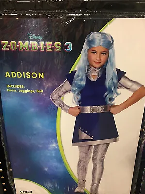 $74.95 • Buy Zombies 3 Disney Deluxe Girls Addison Halloween Costume S, M, L Wig Not Included