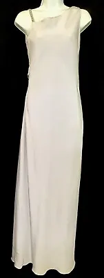 Melinda Eng Dress Long Lavender Silk Sleeveless Beaded Strap/ Back Nwt Size 6 • $399