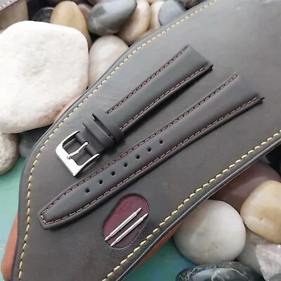 20mm Hadley Roma Long Tapered Water Resistant Leather Unused Watch Band  • $10.92