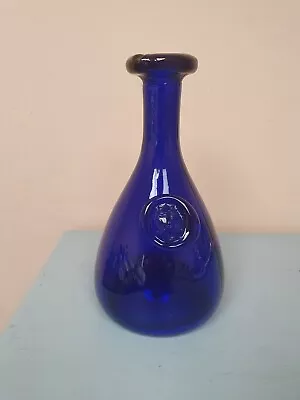 Mid-century Holmegaard Cobalt Blue Small Viking Decanter By Ole Winther • £16