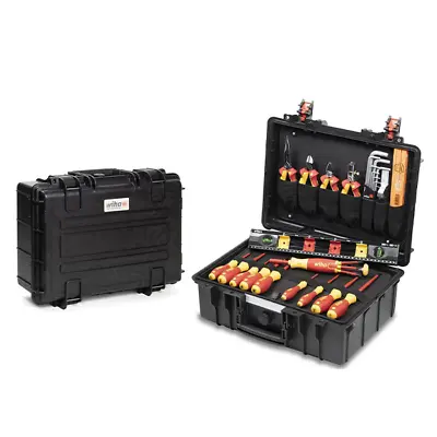 £300 • Buy Wiha 44505 VDE 34 Piece Electricians Tool Case Tool Kit - Ideal Starter Kit