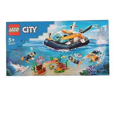 LEGO CITY Explorer Diving Boat Set 60377 - Sealed - Minor Damage To Box • $55