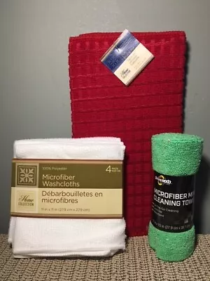 Microfiber Towels + Washcloths & Drying Mat LOT * 7 PIECES * NEW • $8.99