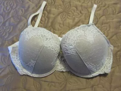 MARIE MEILI 38C Ivory & Nude Lace Underwired Moulded Bra • £5