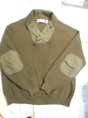 Orvis MILITARY MECHANICS WW11 STYLE  Sweater Mens XXL Elbow Patches IMPECCABLE • $23