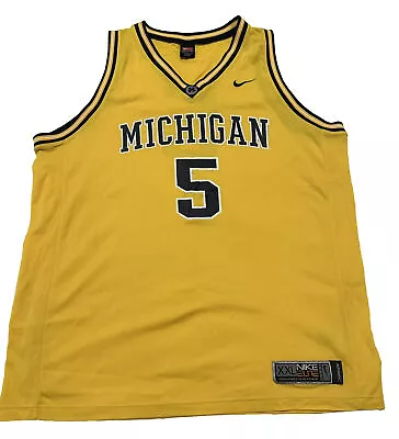 Jalen Rose Fab Five Nike Michigan Jersey XXL  RARE • $85