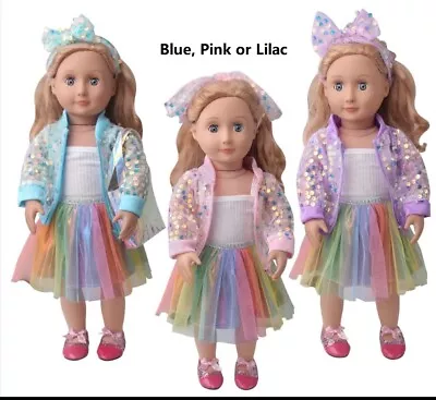 *UK Seller 18  Doll Clothes Jacket  Shoes Our Generation Baby Born American Girl • £7