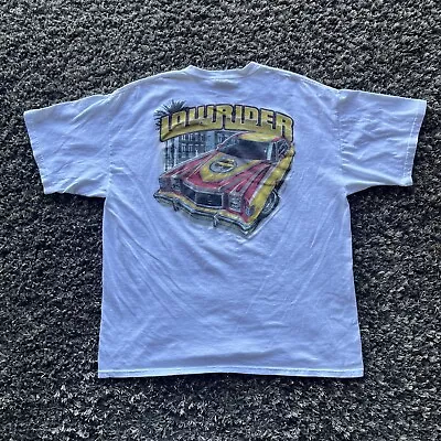 Vintage Lowrider Magazine Double Sided Car T-Shirt Graphic Size XL • $50