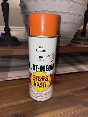 Vintage 1973 Rust-Oleum Omaha ORANGE - 1151 Small Scotty Spray Paint Can FULL • $49.95