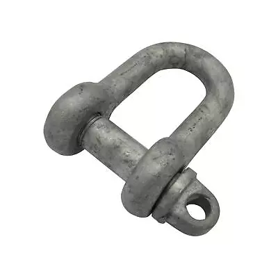 3 Ton Galvanised Large Dee Shackle With 27MM Screw Pin To BS3032 - 1  D Lifting  • £13.37