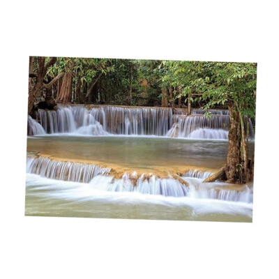 Aquarium Background 3D Print Poster Tank One Sided Sticker Waterfall 61x30cm • $12.28