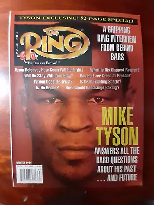 The Ring Boxing Magazine Winter 1994 Mike Tyson Exclusive Special No Label • $12.95