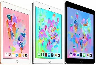 Apple IPad 6 - 6th Generation WiFi A1893 32GB 128GB 9.7 2018 Model - Good • $123.99