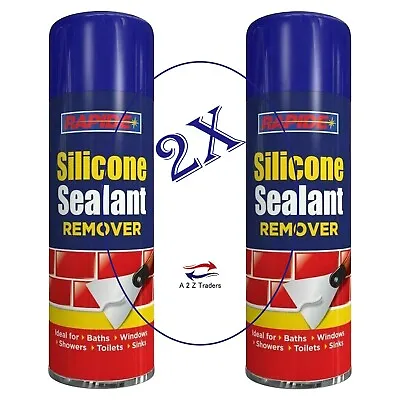 £8.99 • Buy 2 X 300ml Silicone Sealant Remover Spray Fast Acting Baths Sinks Kitchen Toilets