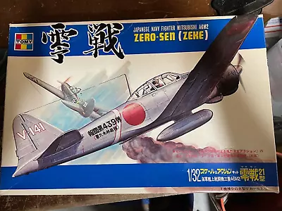 Tomy 1/32 Mitsubishi A6M2 Zero-Sen Zeke Model Kit HP-4-1200 Rare W/ Motor Unmade • $60