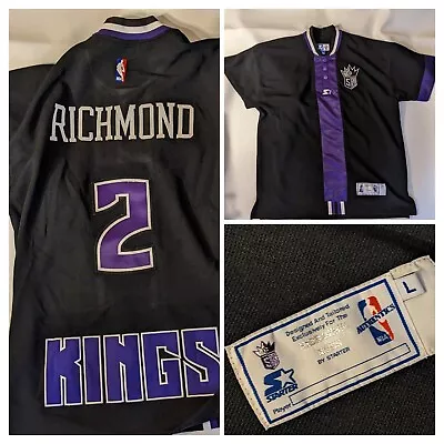 1990s Mitch Richmond Sacramento Kings Issued NBA Starter Warm Up Jersey Size L • $489.98