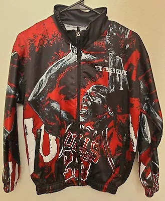  Michael Jordan Chicago Bulls Basketball Full Zip Windbreaker Jacket Youth XL • $45