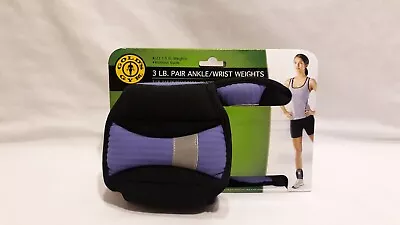 Golds Gym 3 Lb Pair Adjustable Ankle/wrist Weights Pink 2×1.5 Lb New • $17.63