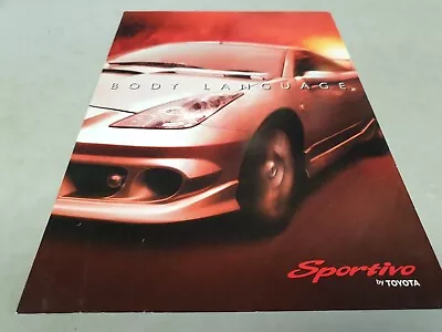 2001 TOYOTA Sportivo BODY KITS Australian Sales Leaflet  Corolla CELICA MR2  Etc • $9.95