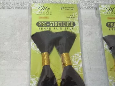 My Tresses Gold Label Pre-Stretched 100% Human Hair Bulk Straight Natural 24  • $39.99