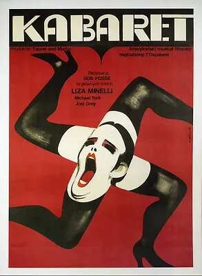 CABARET Film Window Poster - Liza Minnelli / Joel Grey - Polish? - Reprint • £6.99