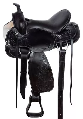 Western Horse Saddle Leather Beautiful Trail Barrel Racing Tack 18 • $499.60