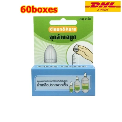 $317.86 • Buy 60Boxes Klean&Kare Adaptors Rinse Allergic Baby Kids (Syringe Not Included)