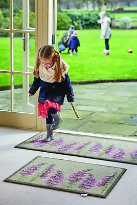 £77.89 • Buy Hug Rug  (Floral 2) Dirt Trapper Door Mat / Runner Machine Washable  