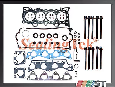 Fit 96-00 Honda 1.6L SOHC Cylinder Head Gasket Set With Bolts D16Y5 D16Y7 D16Y8 • $57.98