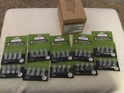 Moonrays 10 Packs Of 4 Bulbs Each Low Voltage Light Bulbs (95527) 11W NEW IN BOX • $27.50