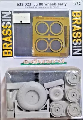 1/32 Ju 88 Wheels Resin + Photo-etch REVELL Eduard BRASSIN 632023 • $27.99