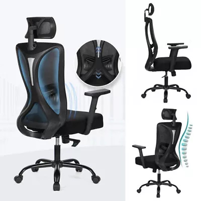 Ergonomic Office Chair Back Support Mesh Office Desk Chair Home Chair Executive • $166.50