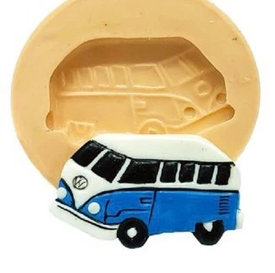 £5.90 • Buy Car Volkswagen Camper Van Silicone Mould Cake Decoration, Cupcake, Baking Art