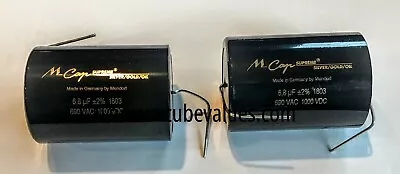 TWO Mundorf MCap Supreme Silver Gold Oil Capacitor 6.8 Uf 6.8 Mfd 1000VDC • $301.95