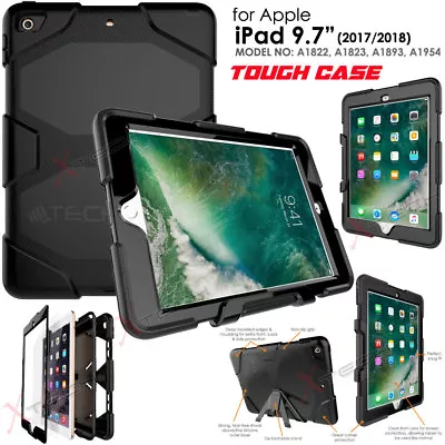 IPad 9.7  2018 2017 Tough Hard Rugged HEAVY DUTY Shock Protective Survival Case • £12.95